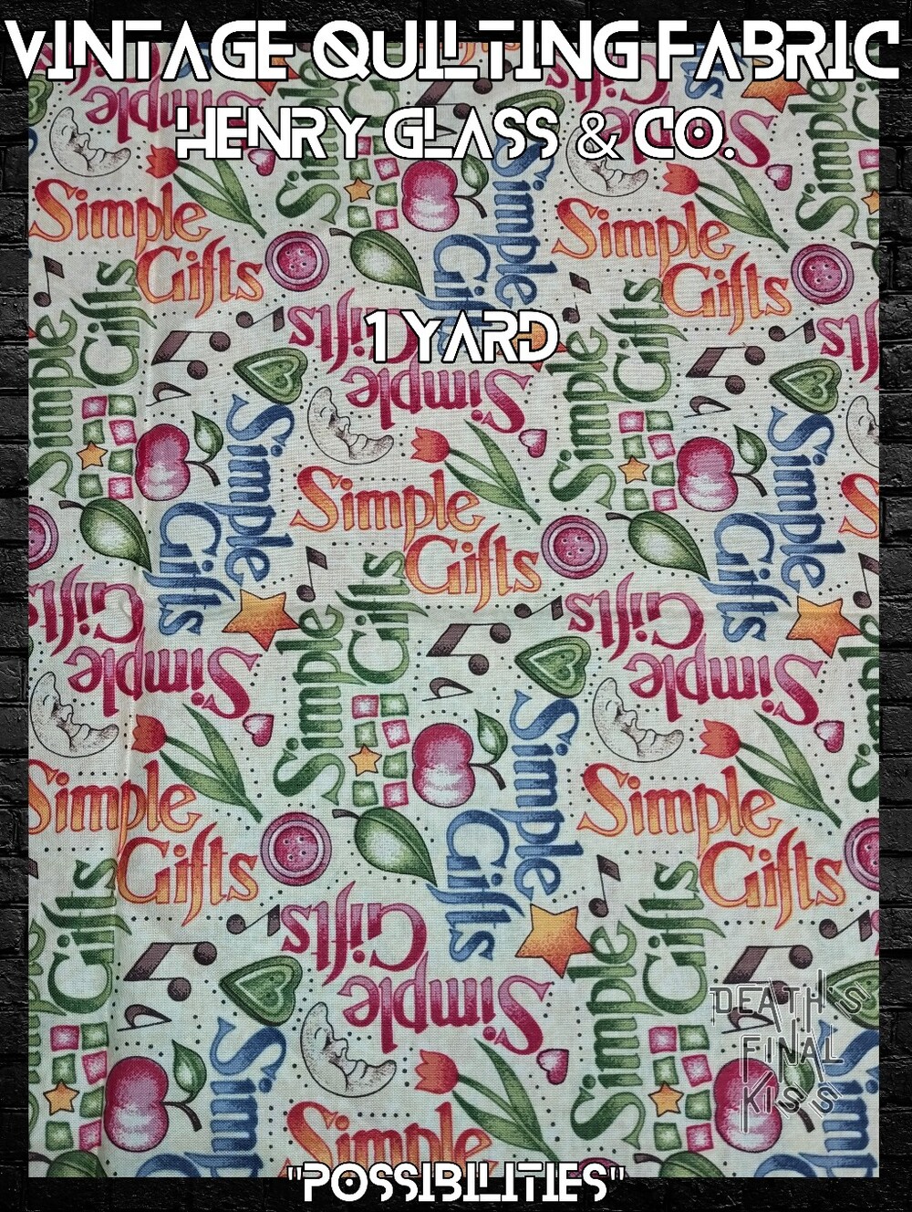 🪡 Vintage Possibilities Henry Glass & Co quilting cotton fabric 1 Yard remnant